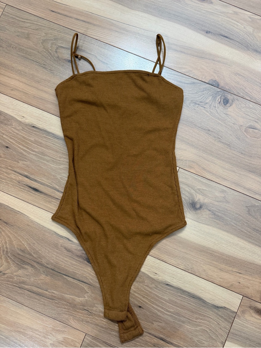 Rue21 Brown Ribbed One-Piece Bodysuit